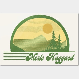 Merle Haggard / Retro Style Country Fan Design Posters and Art